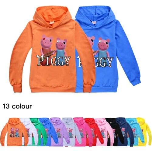 2021 Autumn Piggy Clothes Toddler Baby Kids Boys Girls Hooded Cartoon 3D Hoodie Sweatshirt T-shirt Tops Childrens Clothing