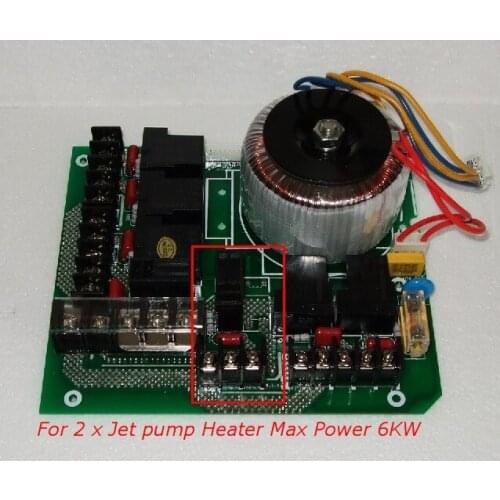 Power control board 2 pump 6KW replace for ETHNK HOT TUB SPA master box for 2 pump spa also replace key Board PR9130 Controller
