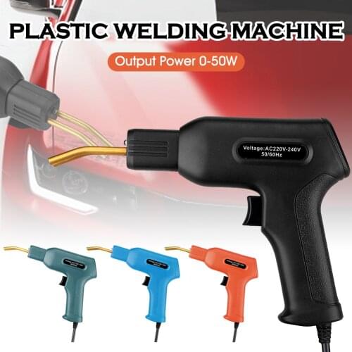 50W Plastic Welder Hot Stapler Welding Machine Repairing Tools with 4 Types Staples for Car Bumper Repairing Welding Equipment