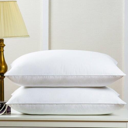 Svilelg Neck Pillow Pure Cotton cover Pillow Core Polyester Fiber Single one piece Home Hotel Bed and Breakfast Pillow Core