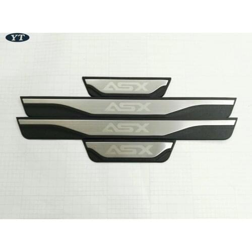 Auto door sill plate scuff plate threshold for mitsubishi asx 2013-2019, car accessories