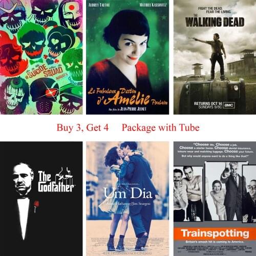 Classic Movie Posters White Coated Paper Prints Livingroom Bedroom Home Decoration Home Art Brand