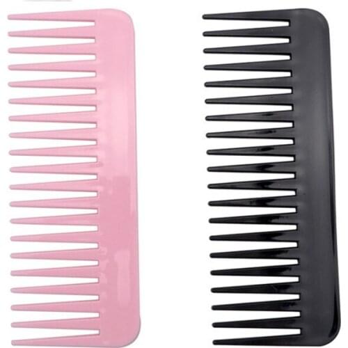 Barbershop Household Wide-Tooth Flat Comb Plastic Haircutting Professional Hairdressing Beauty Tools for Hairdresser E973