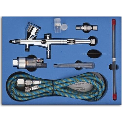 Mini Spray Gun Set Airbrush Paint Compressor Professional 0.3mm 0.5mm Nozzle Cap Nail Manicure Art Tattoo Cake Makeup Air Brush