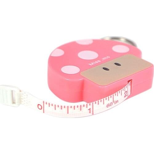 Tape Measure Sewing Cloth Dieting Tailor Fitness Accurate Body Plastic Measuring Tape 60 Inch 1.5M key chian Retractable Ruler