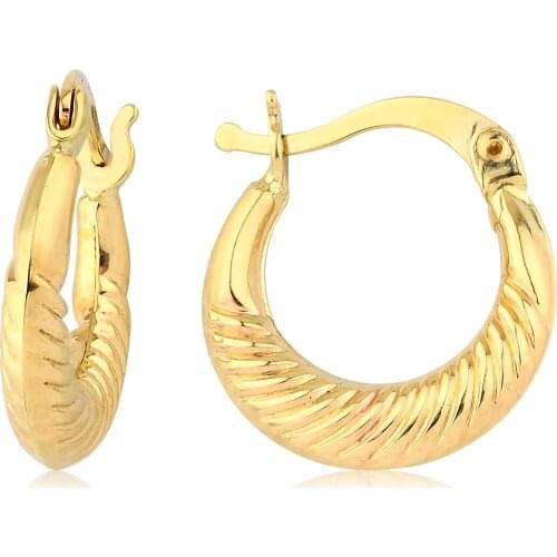 14k Hoop Earrings W4E28102