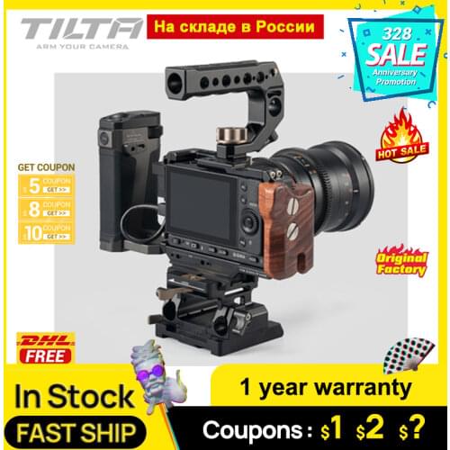 Tilta Sigma Camera Cage for Sigma FP rig DSLR Camera with Top Handle Extend Cold Shoe FP Metal cage for Microphone LED vs UUrig
