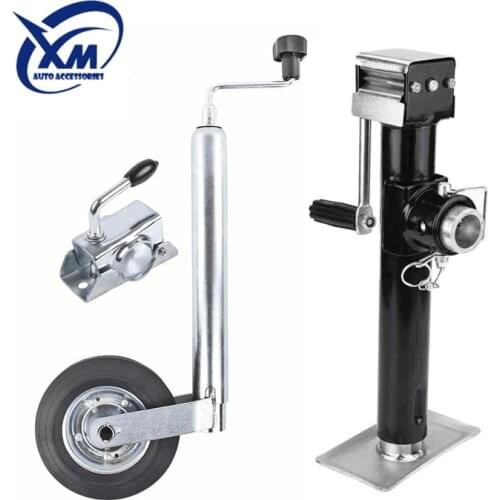 Heavy Duty 2000lb 5000 lbs Boat Caravan Travel Trailer Stabilizer lift Jack Stand with Rubber Wheel Trailer Jack Jockey Wheel