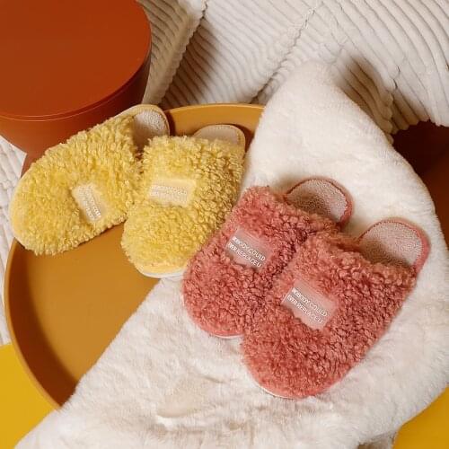 New Autumn Winter Women Men Slippers Bottom Soft Insole Home Shoes Thick Slippers Indoor Non-slip Slide Comfortable Footwear