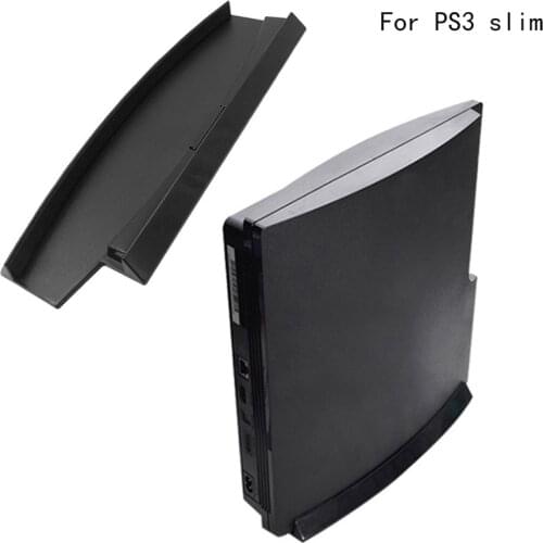 Vertical Stand Holder Hold Dock Plastic bracket Base for PS3 Slim console Black