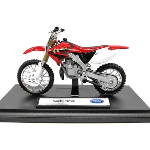 Welly 1:18 Honda CR250R Motocross Diecast Motorcycle