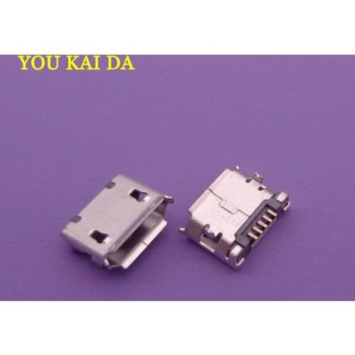 100pcs Mini Micro USB Charging Data Power Jack Port charger Connector for Lenovo A1000 A1000-T A1020 A1020-T A2107 A2207 Tablet