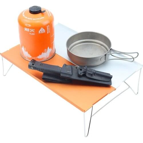 2PCS Folding-Table Fishing-Desk Ultra-Light Collapsible Aluminum-Alloy Outdoor Mini Camping