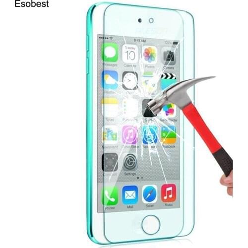 Esobest 2 pack Anti-Explosion Glass protective film For Apple ipod touch 5 4 6 iPod nano 7 Tempered Glass Screen Protector