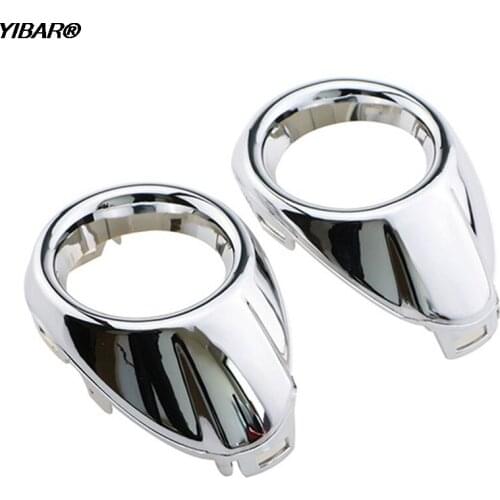 2pcs Per Set Car styling Front Fog Lamp Frame Modified Head Fog Light Decoration Cover For Ford Focus 3 Accessories Abs Chrome