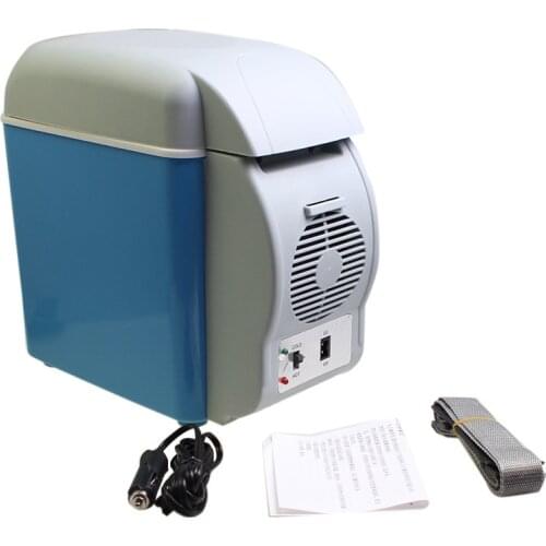 12V Car refrigerator heating box Mini 7.5L Outdoor mini warm and cold refrigerator