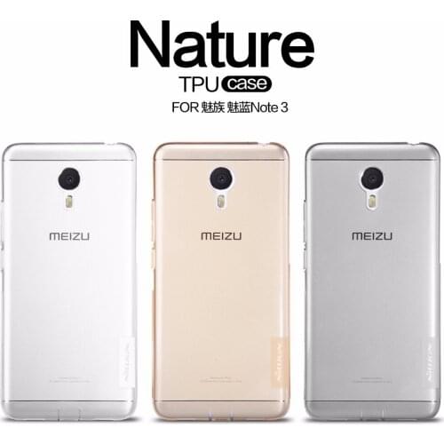 Meizu m3 note case cover NILLKIN Nature clear TPU Transparent soft case for Meizu m3 note Luxury brand with retailed package