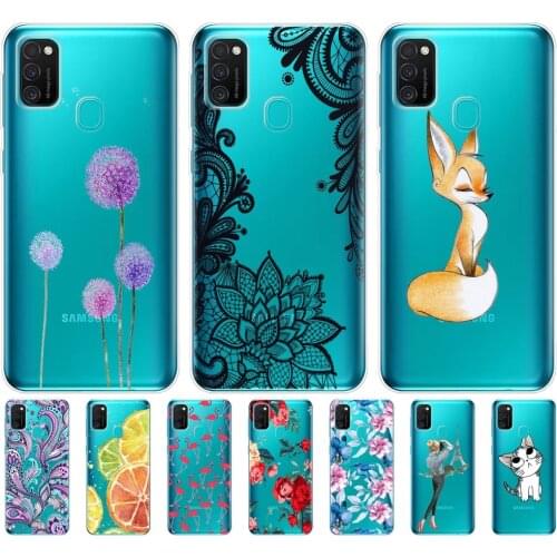 For Samsung M21 Case 6.4" Soft Silicon Tpu Cover For Samsung Galaxy M21 M 21 SM-M215FZGUSER m215 Phone Back Shell Bumper Funda