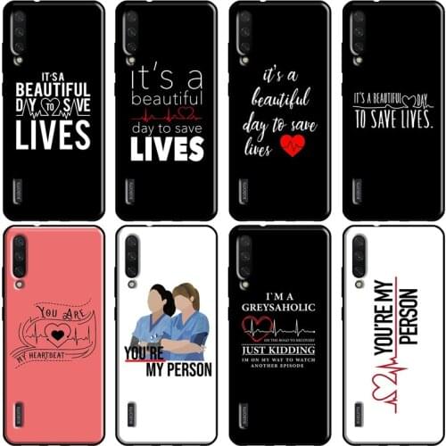 Greys Anatomy TV Quotes Case For POCO X3 M3 F2 Pro Case For Xiaomi Mi 11 A1 A2 A3 Mi Note 10 Lite Mi 10T 9T Pro Coque