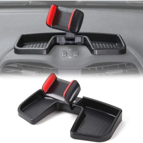 Cell Phone Phone Holder Kit Multi-Mount with Storage Box for Jeep Renegade 2015-2019, Dash-Mount Interior Accessories