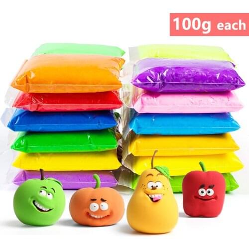 Good Quality 100g/Bag Air Dry Clay, Colorful Ultra-Light Clay, Modeling Plasticine, Children Handmade DIY Educational Fun Toys