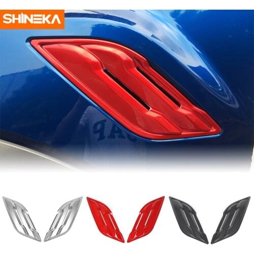 SHINEKA Chromium Styling For Ford F150 Car Front Side Fender Vents Air Outlet Decoration Cover Accessories For Ford F150 2018