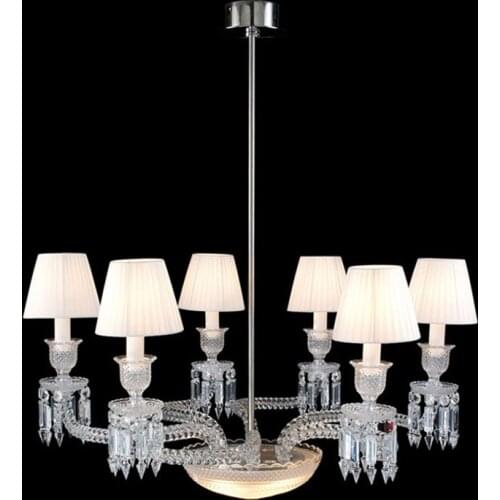Crystal chandelier luxury villa living room duplex building atmosphere dining room bedroom light luxury lamp