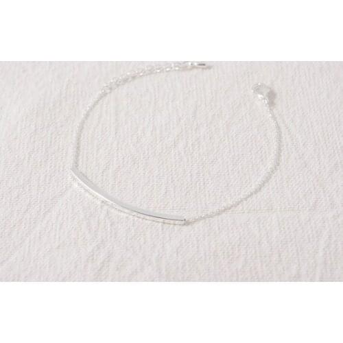 Curved Bar Bracelet -- Gold /Silver 2 colors Free combination