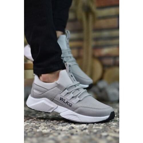 Gray White Unisex Sneaker casual shoes men women stylish black flat bottom orthopedic shoes