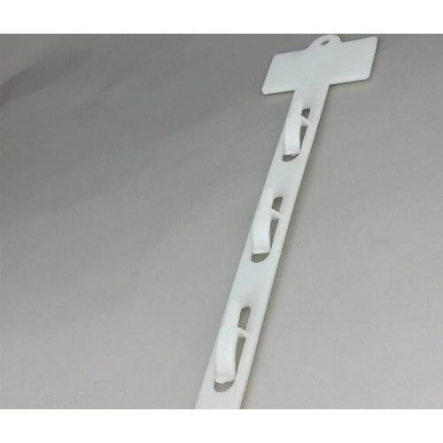 L782mm Plastic PP Retail Hanging Merchandise Clips Strips W19mm Products Display For Supermarket Store Promotion