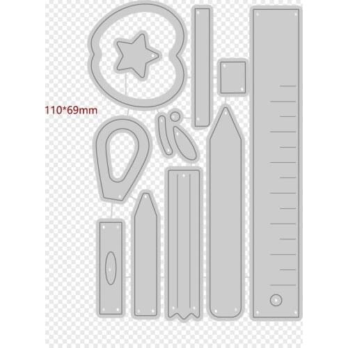 Metal cutting dies School Essentials cut die mold card Scrapbook paper craft knife mould blade punch stencils
