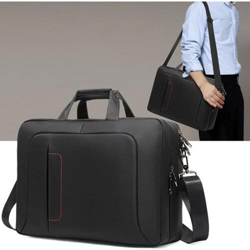 Mens Business Laptop Briefcase Handbag Nylon Waterproof Shockproof 15.6 Inch Large Capacity Notebook Shoulder Bag Tote Bags