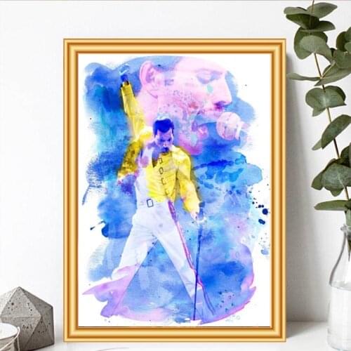 Watercolor Person Diy Oil Painting By Numbers Legend Singers Canvas Acrylic Painting Wall Art Home Decoration 40x50cm