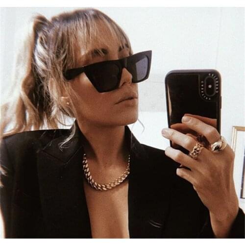 New Trend Square Sunglasses Personality Retro Net Red Sunglasses Fashion Cat Eye Cross-border Sunglasses