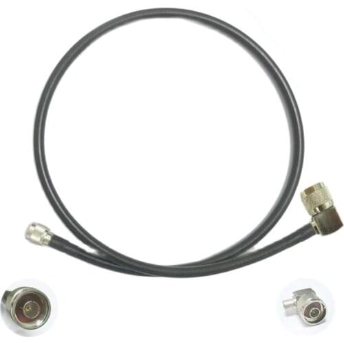 New N Male straight switch N Male right angle RG8 Jumper Cable adapter 100cm 1m high quality low loss