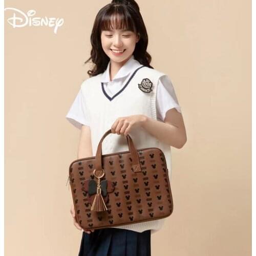 Original genuine Disney Mickey laptop bag for Macbook Air Pro 13 14 15.6 Tassel PU computer bag for Dell, Acer, ASUS, HP handbag