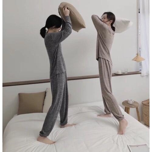 Fall/Winter Classic Fairy Pajama Set Fashionable Solid Color Loose House Pants, Casual Pants, Wearing Large Size Casual Homewear
