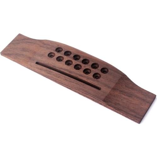 Rosewood Bridge for 12 String Acoustic Guitar Accessories Part Replacement