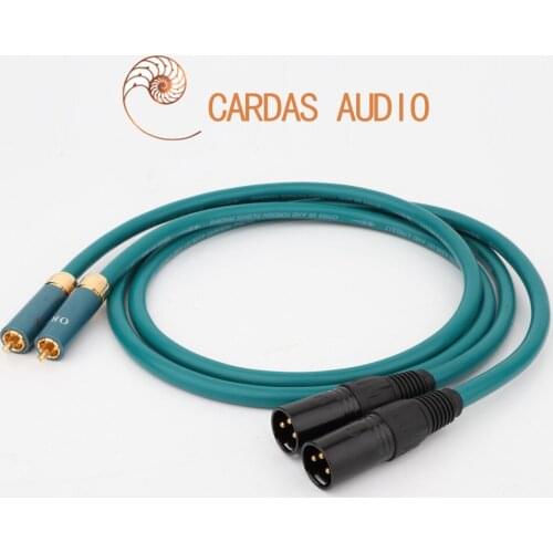 Pair HiFi ortfon RCA to 3pin XLR Balanced plug Audio Cable Cardas Cross Audio Amplifier CD DVD player RCA interconnect cable
