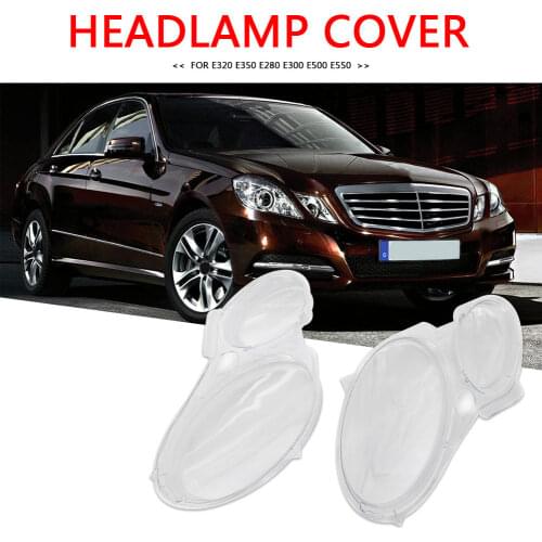 Clear Headlight Lens for Mercedes Benz E320 E350 E280 E300 E500 E550 W211 02-08 Lamp Cover Replacement Lens Parts
