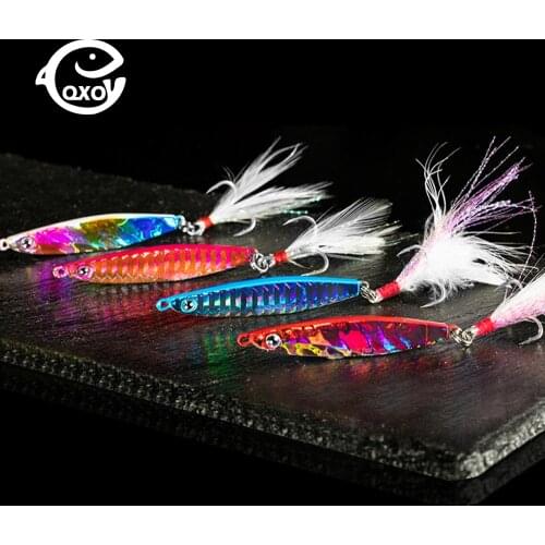 QXO Fishing Lure Metal 30g Spinners Spoon Bait Jig Silicone Bait Winter Sea Fishing Goods For Fishing Hard Jigging Lure Shad