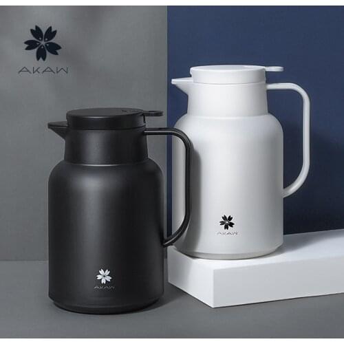 Thermos coffee pot household thermos large capacity portable thermos glass liner thermos