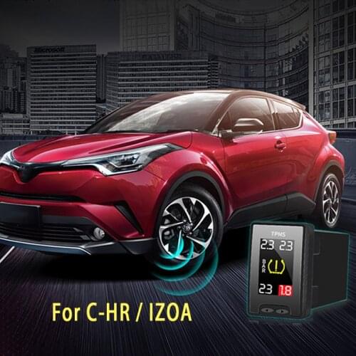Smart Car TPMS Tyre Pressure Monitoring System Solar Digital LCD Display Auto Security Alarm Systems For Toyota C-HR IZOA CHR