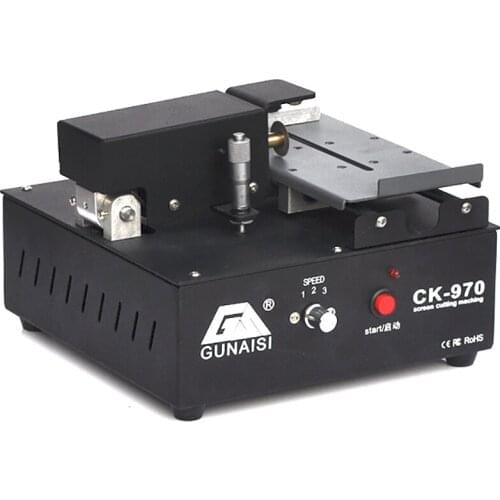 220V Mobile Phone LCD Screen Frame Removal Machine Mobile Phone Edge Curved Flat Screen Glass Separating Cutting Machine CK-970