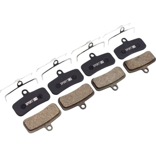 Bike Disc Brake Pads for SHIMANO M640/M800/M810/M820 4 Pistions Hydraulich Disc Brake, 4 Pairs, Black Class, Resin Pads