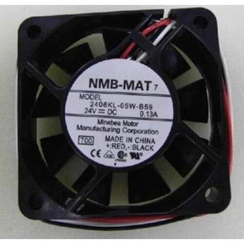 6cm 2406KL-05W-B59 24V 0.13A 3Wire Inverter Fan