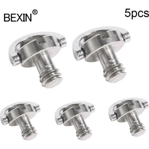 1/4 Inch Camera Screw D-ring Adapter Mount Screw Quick Release Plate Screw For Digital Camera Tripod Monopod Head Clamp