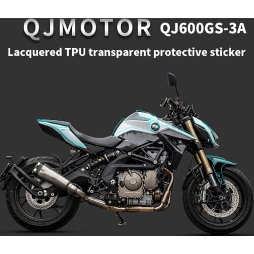Motorcycle Protective Sticker Film Transparent Invisible Car Coat Scratch Repair Special Modified for Qjmotor Qj600gs-3a