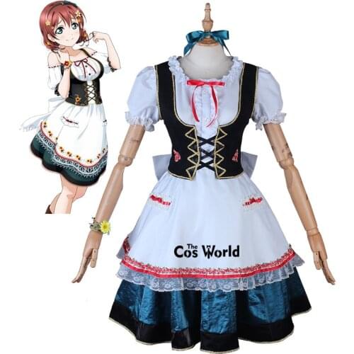 Love Live! Nijigasaki High School Idol Club Emma Verde Maid Dress Uniform Outfit Anime Cosplay Costumes