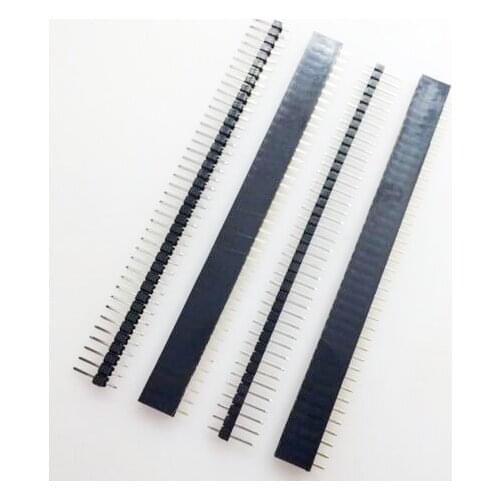 1lot=10pcs 1x40 Pin 2.54mm Single Row Female + 10pcs 1x40 Male Pin Header connector